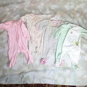 Baby Girl Footies Bundle